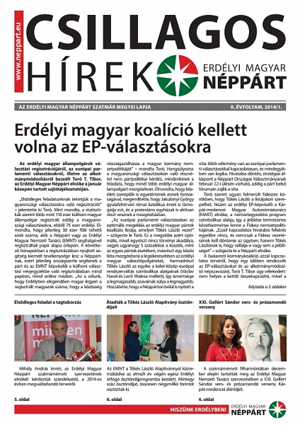 Csillagos hírek – Szatmár megyei kiadás (2014. február)