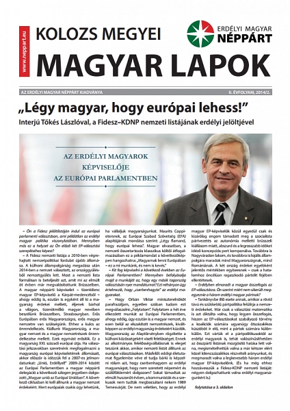 Kolozs Megyei Magyar Lapok – 2014. május