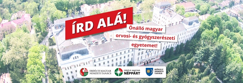 Marosvásárhely: Aláírásgyűjtés az önálló magyar orvosi és gyógyszerészképzésért!